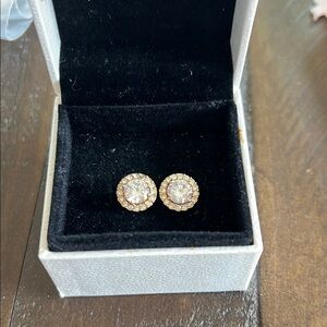 Elegant Gold Stud Earrings